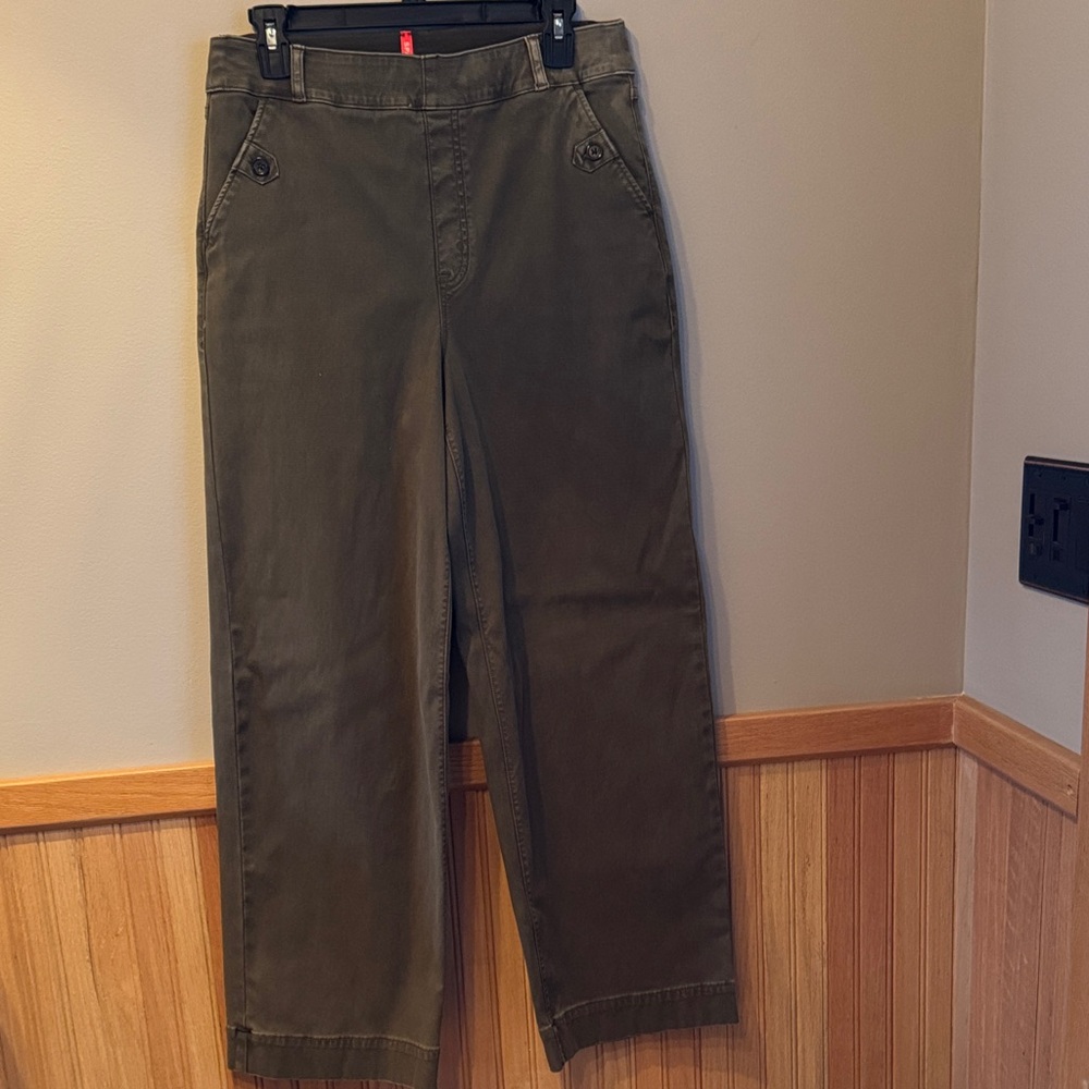 SPANX Women's Olive Straight Leg Pants